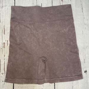 Aura Seamless Ribbed High-Waisted Biker Shorts Mineral Wash